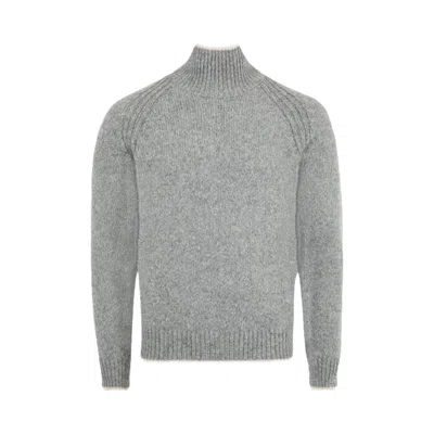Pre-owned Moncler Turtleneck 'grey' | Men's Size M In Gray