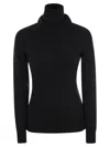 Moncler Turtleneck Knitted Jumper In Black