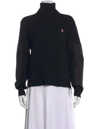 Pre-owned Moncler Turtleneck Sweater In Black
