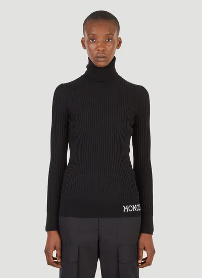 Moncler Turtleneck Sweater In Black