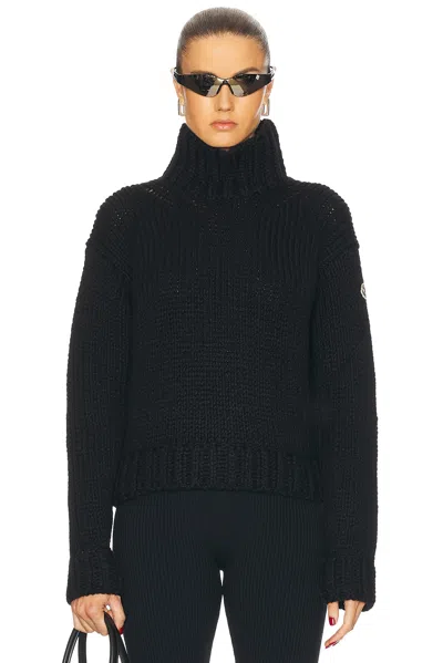 Moncler Turtleneck Sweater In Black