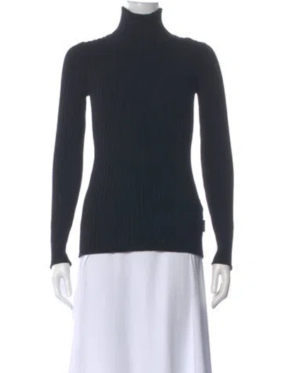 Pre-owned Moncler Turtleneck Sweater In Gray