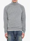 Moncler Turtleneck Sweater In Wool And Alpaca In Multi
