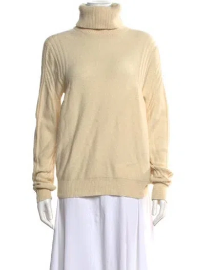 Pre-owned Moncler Turtleneck Sweater In Neutral