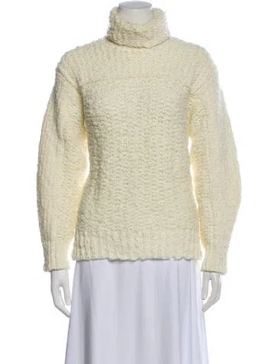 Pre-owned Moncler Turtleneck Sweater In Neutral