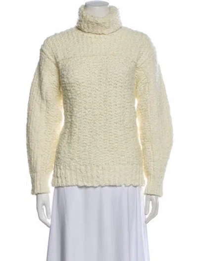 Pre-owned Moncler Turtleneck Sweater In Neutrals