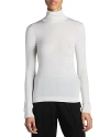 Moncler Virgin Wool Blend Turtleneck Sweater In Silk White