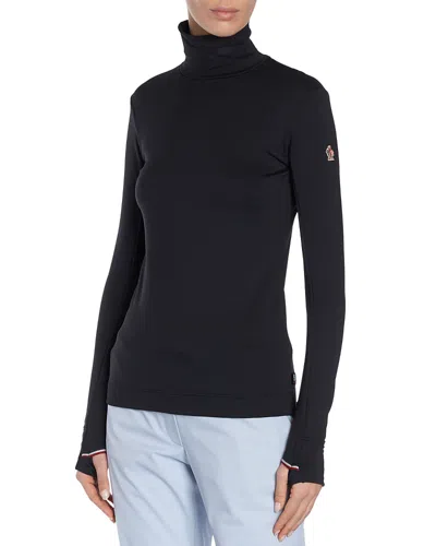 Moncler Turtleneck Top In Black