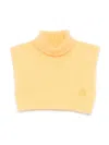 Moncler Turtleneck Vest In Yellow