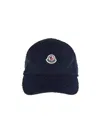 Moncler Tweed Baseball Cap In Black