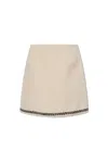Moncler Tweed Mini Skirt In Miscellaneous