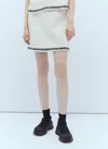 Moncler Tweed Mini Skirt White In White