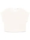 Moncler Tweed T-shirt In Neutrals