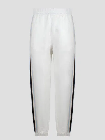 Moncler Twill Jogging Trousers In White