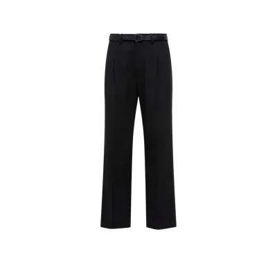Moncler Straight-leg Trousers In Black