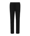Moncler Twill Trousers In Black