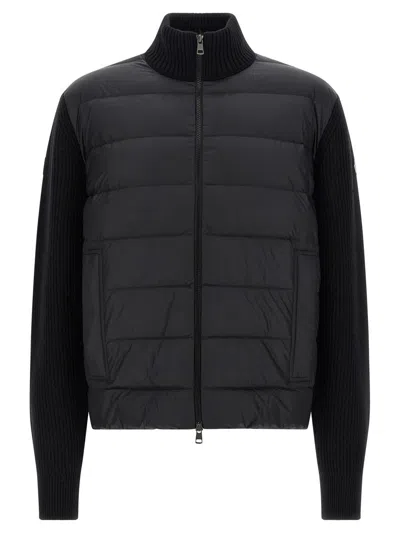 MONCLER MONCLER TWO-MATERIAL CARDIGAN