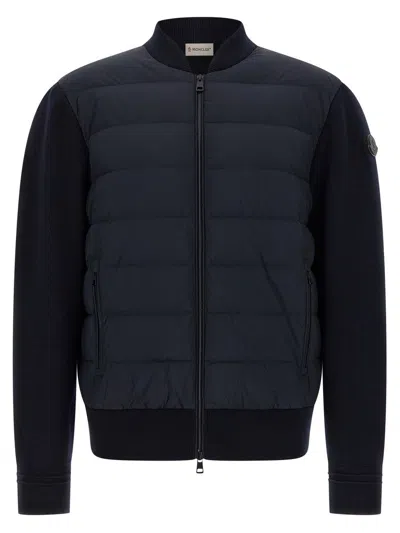 MONCLER MONCLER TWO-MATERIAL CARDIGAN