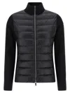 Moncler Women Nylon Down Jacket With Virgin Wool Inserts In Multi