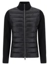 Moncler Women Nylon Down Jacket With Virgin Wool Inserts In Multi