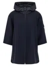 Moncler Women Hooded Wool Cape