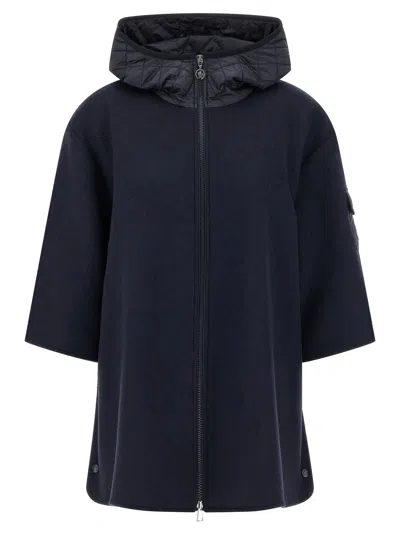 MONCLER TWO-MATERIAL HOOD