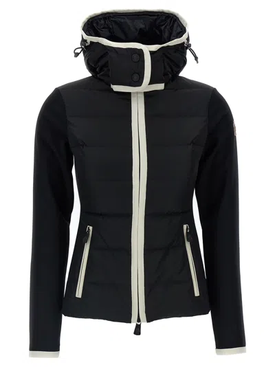 MONCLER TWO-MATERIAL HOODED JACKET