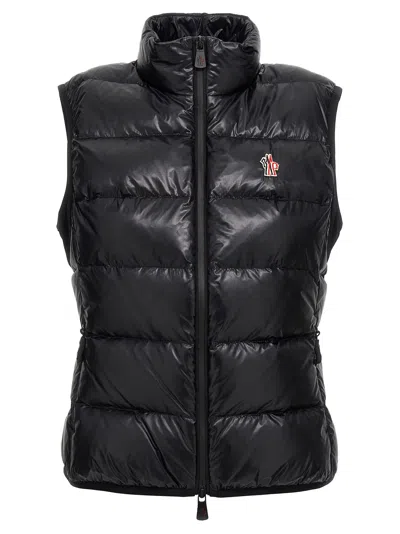 Moncler Two-material Vest In Black