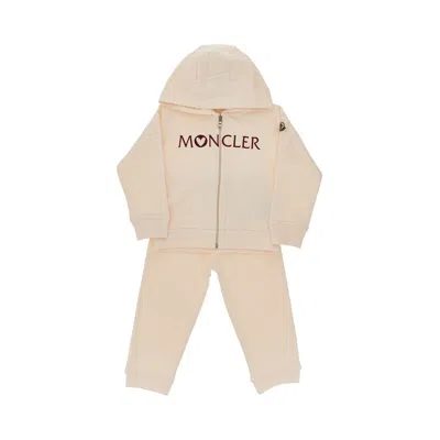 MONCLER TWO-PIECE JERSEY SET WITH LOGO EMBROIDERY KIDS