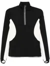 Moncler Two-tone Base Layer In Black