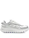 Moncler Two-tone Fabric And Leather Trailgrip Sneakers In Blue