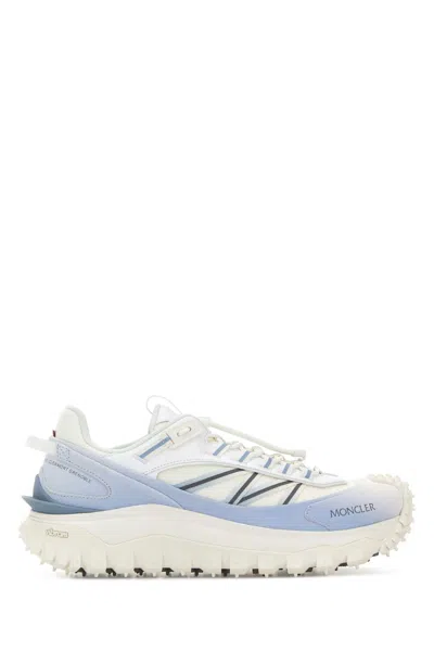 Moncler Two Tone Fabric Trailgrip Gtx Sneakers In Blue