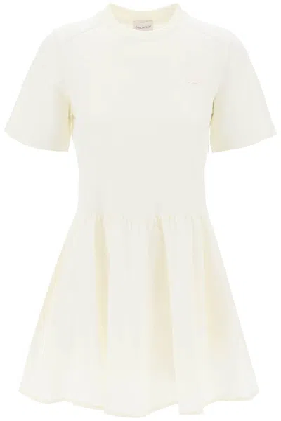 MONCLER MONCLER TWO TONE MINI DRESS WITH