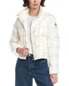 Moncler Two-toned Puffer Jacket In White