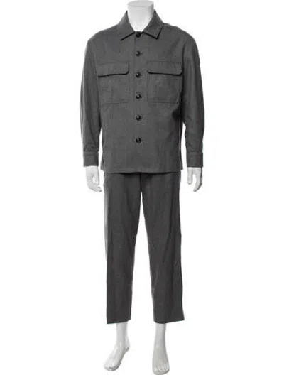 Pre-owned Moncler Two-piece Suit In Grey