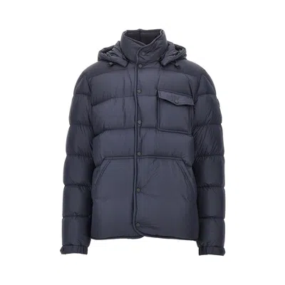 Moncler Tygid Hooded Short Down Jacket In Gray