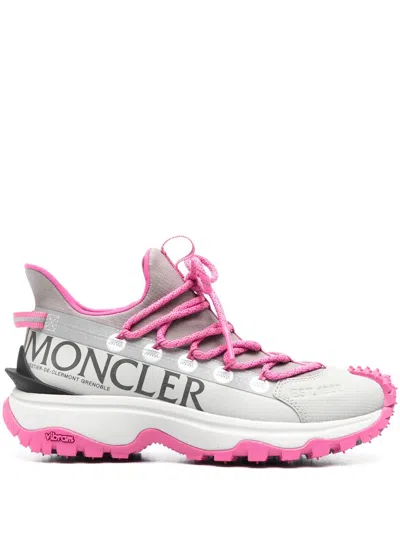 Moncler Ultra Pink Color-blocked Trail Sneakers