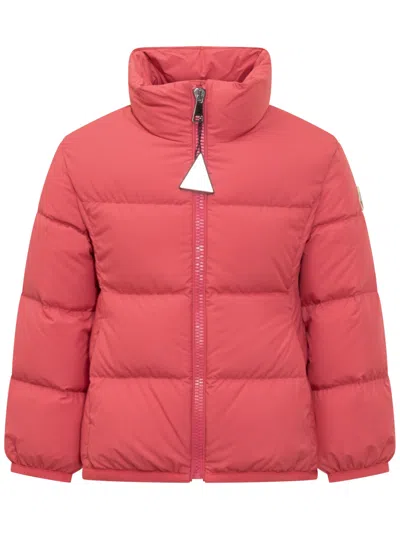 Moncler Ultra-lightweight Down Jacket In Pink