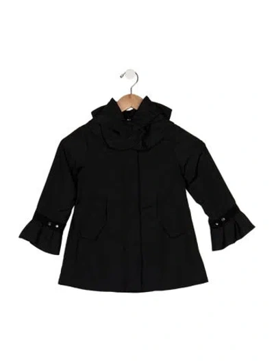Pre-owned Moncler Babies' Unisex Dri-fit Coat W/ Hoodie In Black