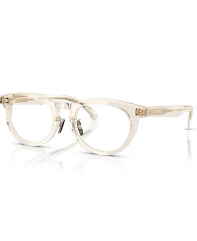 Moncler Unisex Eyeglasses, Me2004d In Transparent Butter