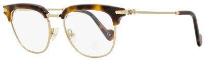 Moncler Unisex Eyeglasses Ml5021 053 Blonde Havana 49mm In Multi