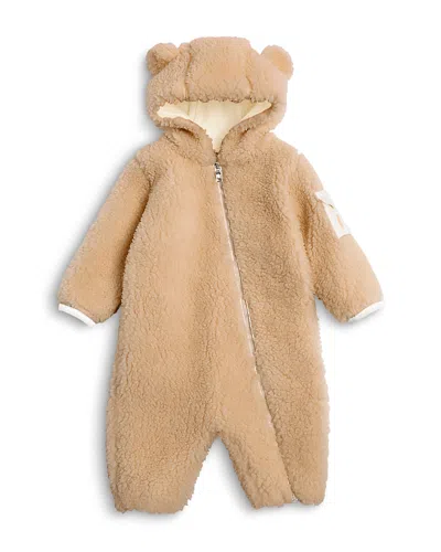 Moncler Unisex Hooded Romper - Baby In Brown
