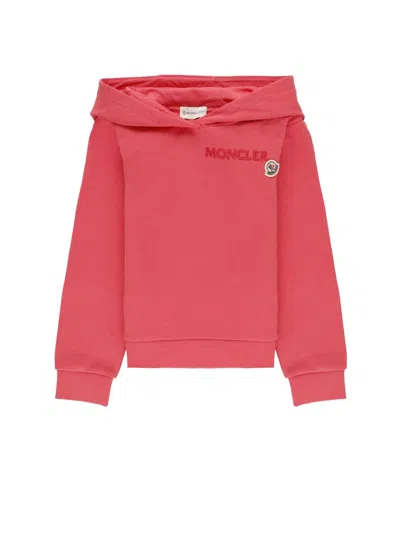 Moncler Unisex Kids Logo Sweatshirt In Pink