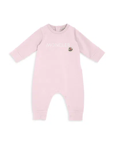Moncler Unisex Logo Bodysuit - Baby In Light Pink