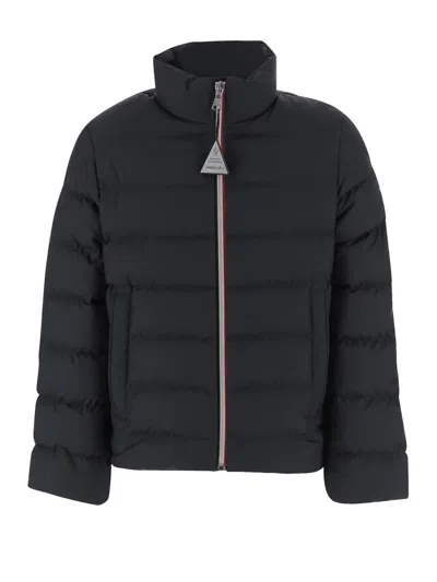 Moncler Unisex Logo-embroidered Mini Jacket In Black