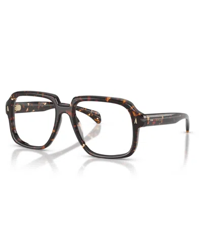 Moncler Unisex Lustria Eyeglasses, Me2037u In Brown