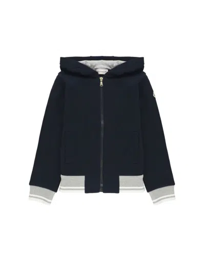 Moncler Unisex Mini Logo Hoodie In Blue