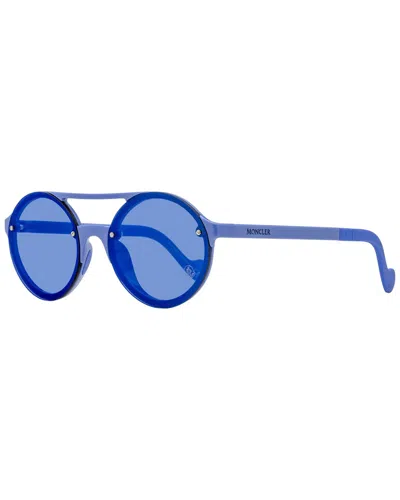 Moncler Unisex Ml0064 53mm Sunglasses In Blue