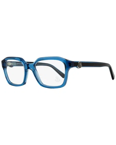 Moncler Ml5181 Rectangular Acetate Eyeglasses In Blue