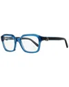 Moncler Ml5181 Rectangular Acetate Eyeglasses In Blue